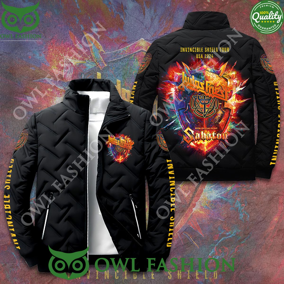 Judas Priest Invincible Shield Tour USA Special Guest - Adult & Kids T-Shirts, Sweatshirts & Hoodies apparel design preview 1