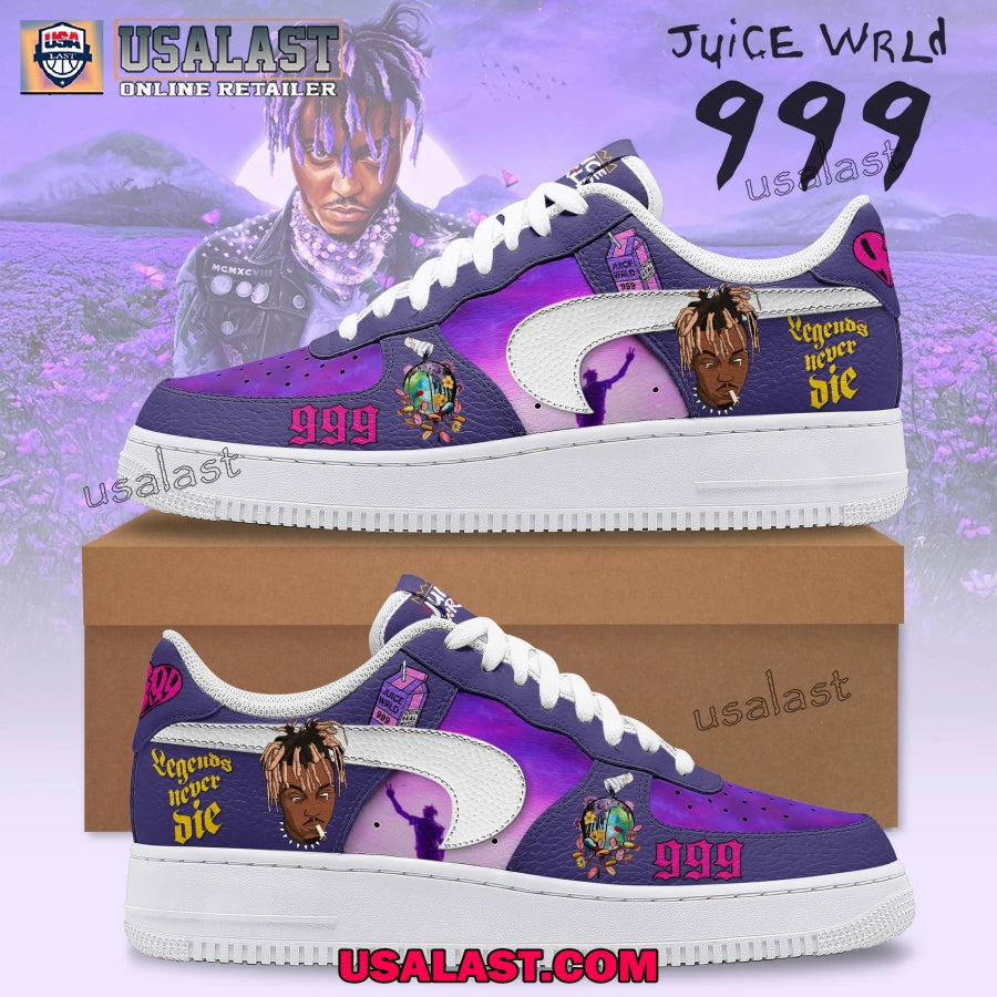 Juice WRLD 999 Limited Edition Air Force 1s - Adult & Kids T-Shirts, Sweatshirts & Hoodies apparel design preview 1