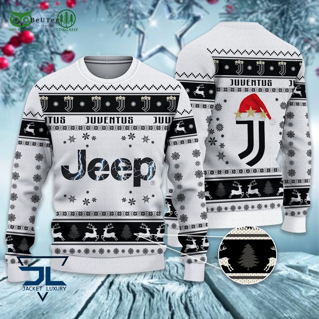 Juventus Football Lega Serie A Ugly Sweater - Adult & Kids T-Shirts, Sweatshirts & Hoodies apparel design preview 1