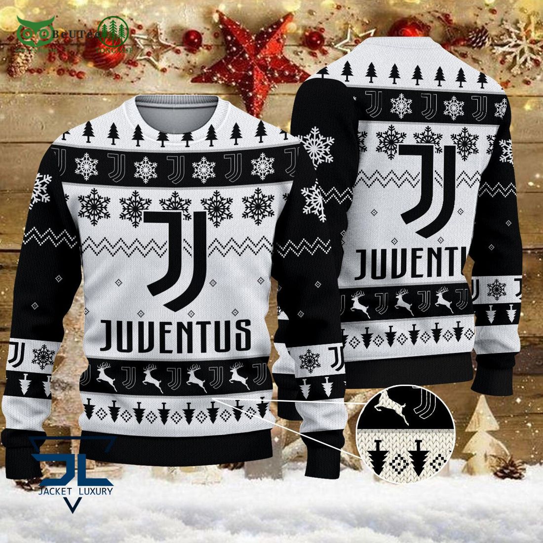 Juventus Team Football Lega Serie A Ugly Sweater - Adult & Kids T-Shirts, Sweatshirts & Hoodies apparel design preview 1