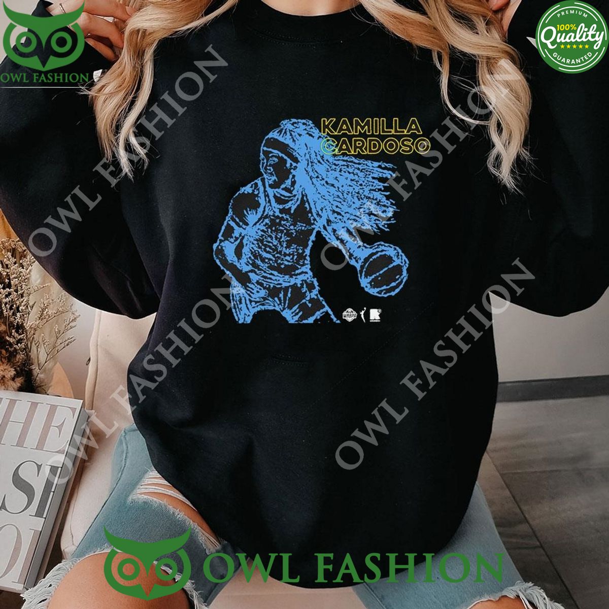 Kamilla Cardoso Chicago Sky 2024 Wnba Draft Player - Adult & Kids T-Shirts, Sweatshirts & Hoodies apparel design preview 1