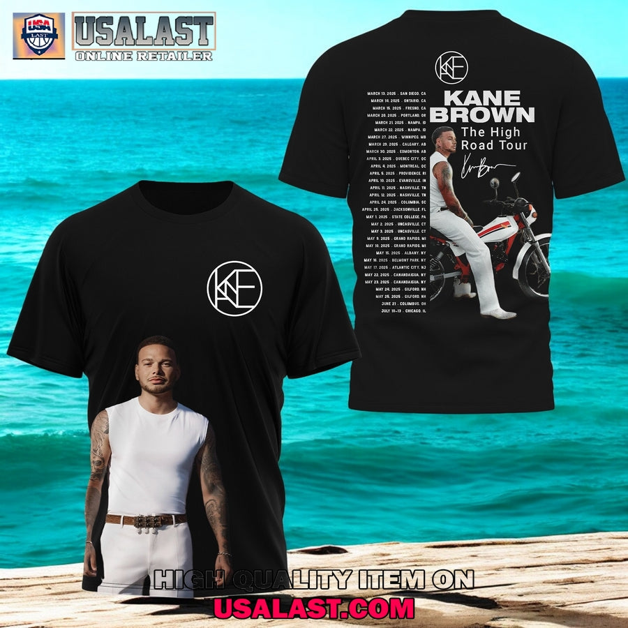 Kane Brown The High Road Tour 2025 3D - Adult & Kids T-Shirts, Sweatshirts & Hoodies apparel design preview 1
