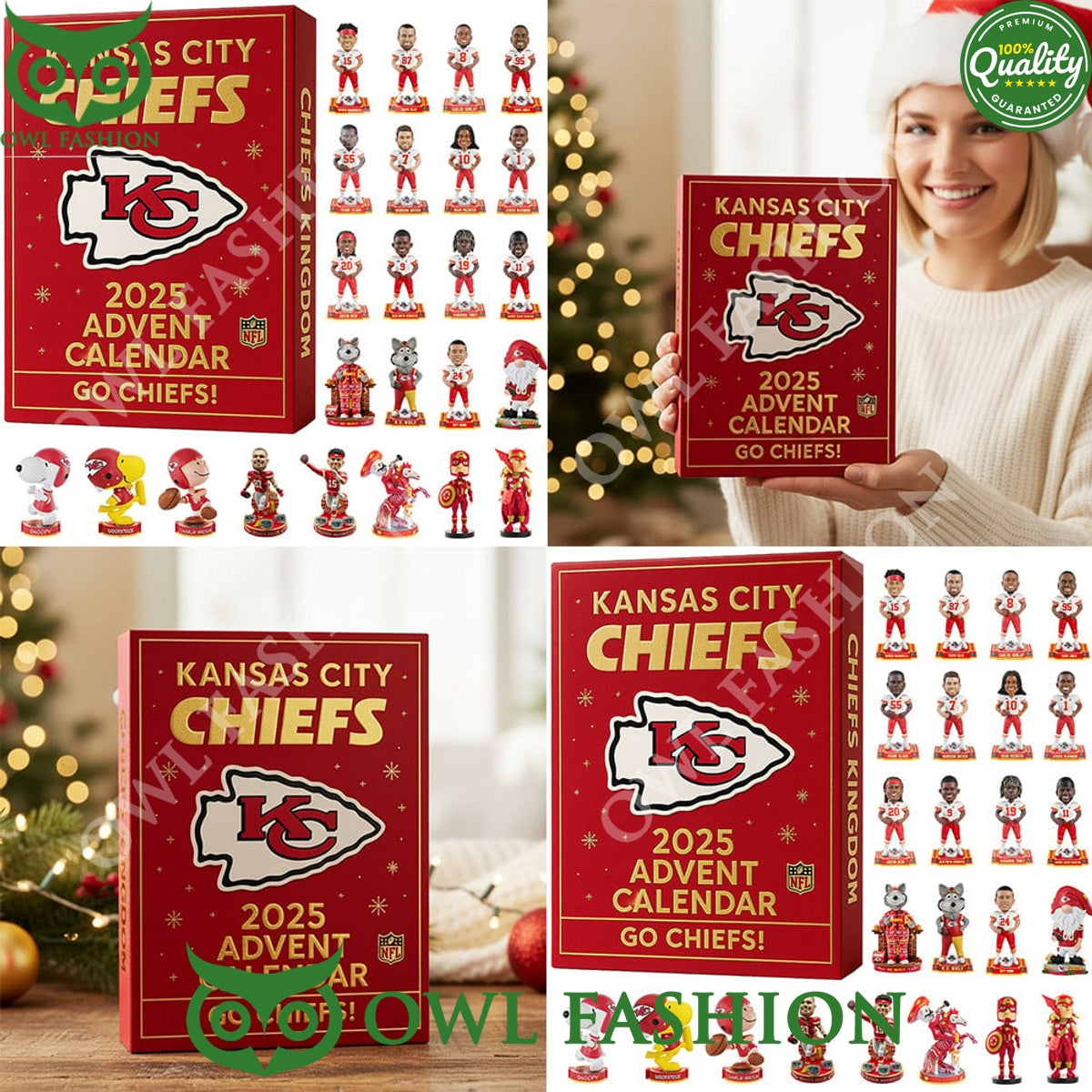 Kansas City Chiefs Advent Calendar 2025 Go - Adult & Kids T-Shirts, Sweatshirts & Hoodies apparel design preview 1