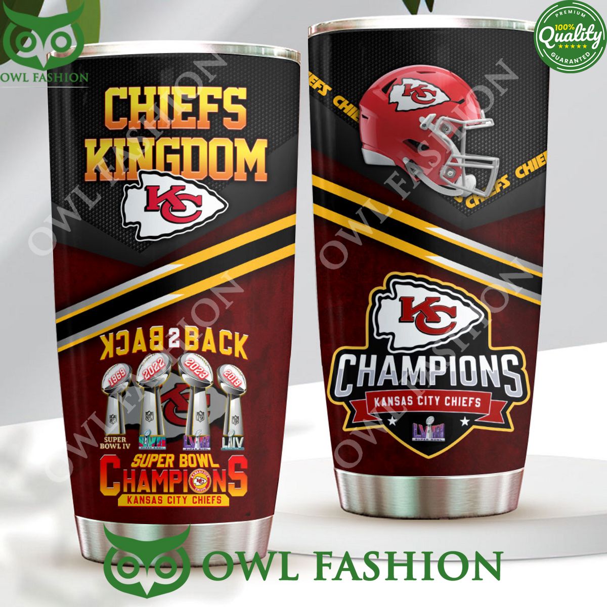 Kansas City Chiefs Back To Champion Tumbler Cup - Adult & Kids T-Shirts, Sweatshirts & Hoodies apparel design preview 1