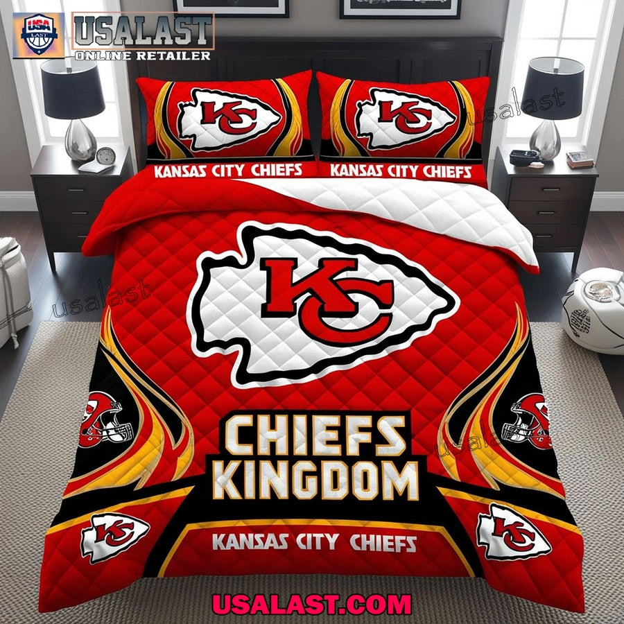 Kansas City Football Chiefs Kingdom Bedding Set Duvet - Adult & Kids T-Shirts, Sweatshirts & Hoodies apparel design preview 1