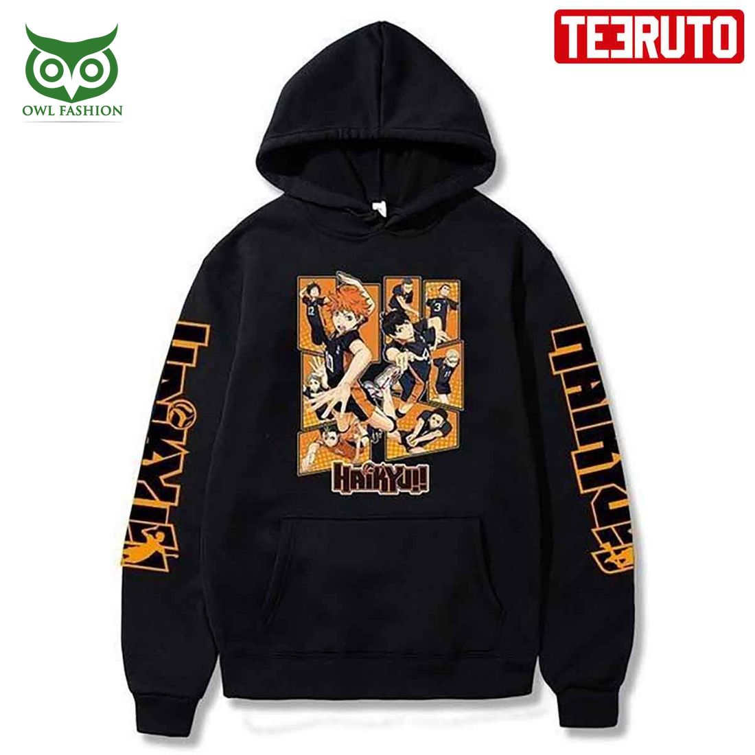 Karasuno Synchronized Attack Haikyuu Haikyu!! Anime - Adult & Kids T-Shirts, Sweatshirts & Hoodies apparel design preview 1