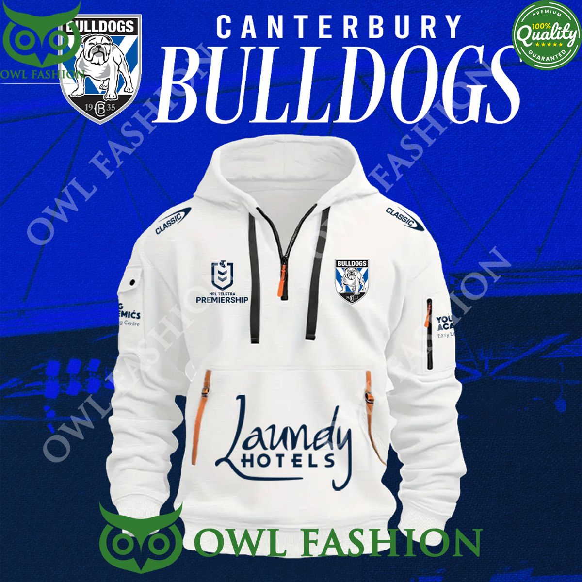 Canterbury Bulldogs Rugby football Laundy Hotels NRL - Adult & Kids T-Shirts, Sweatshirts & Hoodies apparel design preview 1