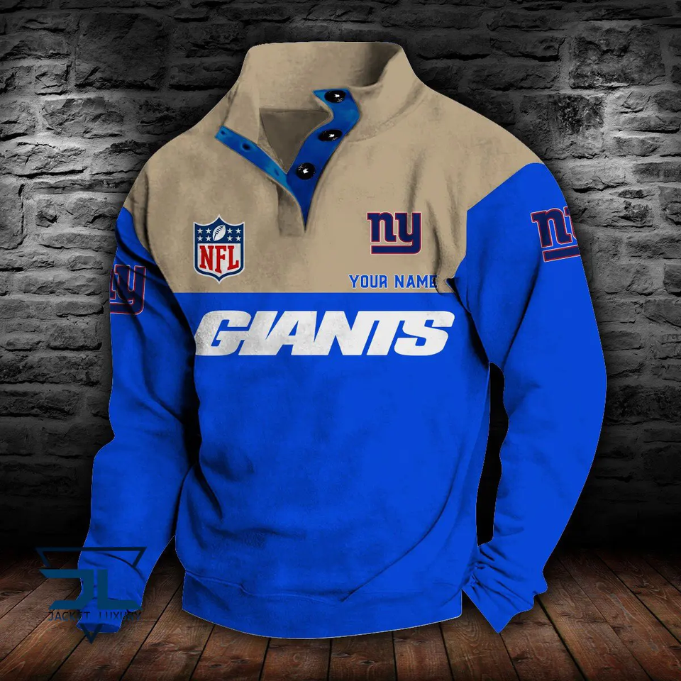 New York Giants Double Breasted Stand Collar - Adult & Kids T-Shirts, Sweatshirts & Hoodies apparel design preview 1