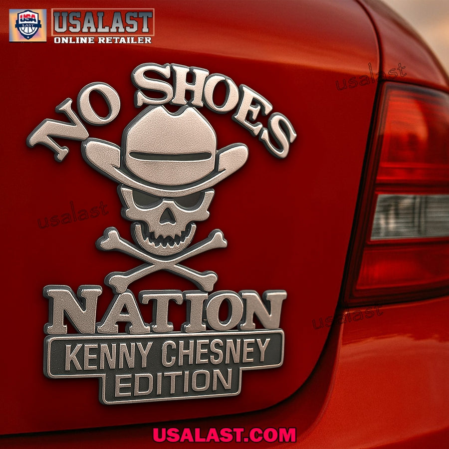 Kenny Chesney Edition Car Emblem Custom 3D Badge - Adult & Kids T-Shirts, Sweatshirts & Hoodies apparel design preview 1