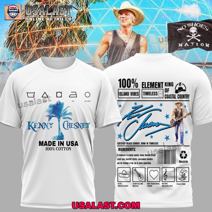 Kenny Chesney King Of Coastal Country 3D - Adult & Kids T-Shirts, Sweatshirts & Hoodies apparel design preview 1