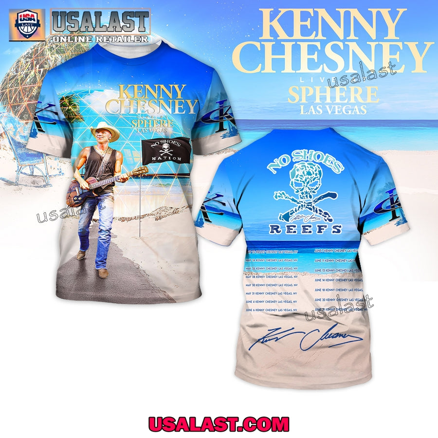 Kenny Chesney Live At Las Vegas Premium 3D - Adult & Kids T-Shirts, Sweatshirts & Hoodies apparel design preview 1
