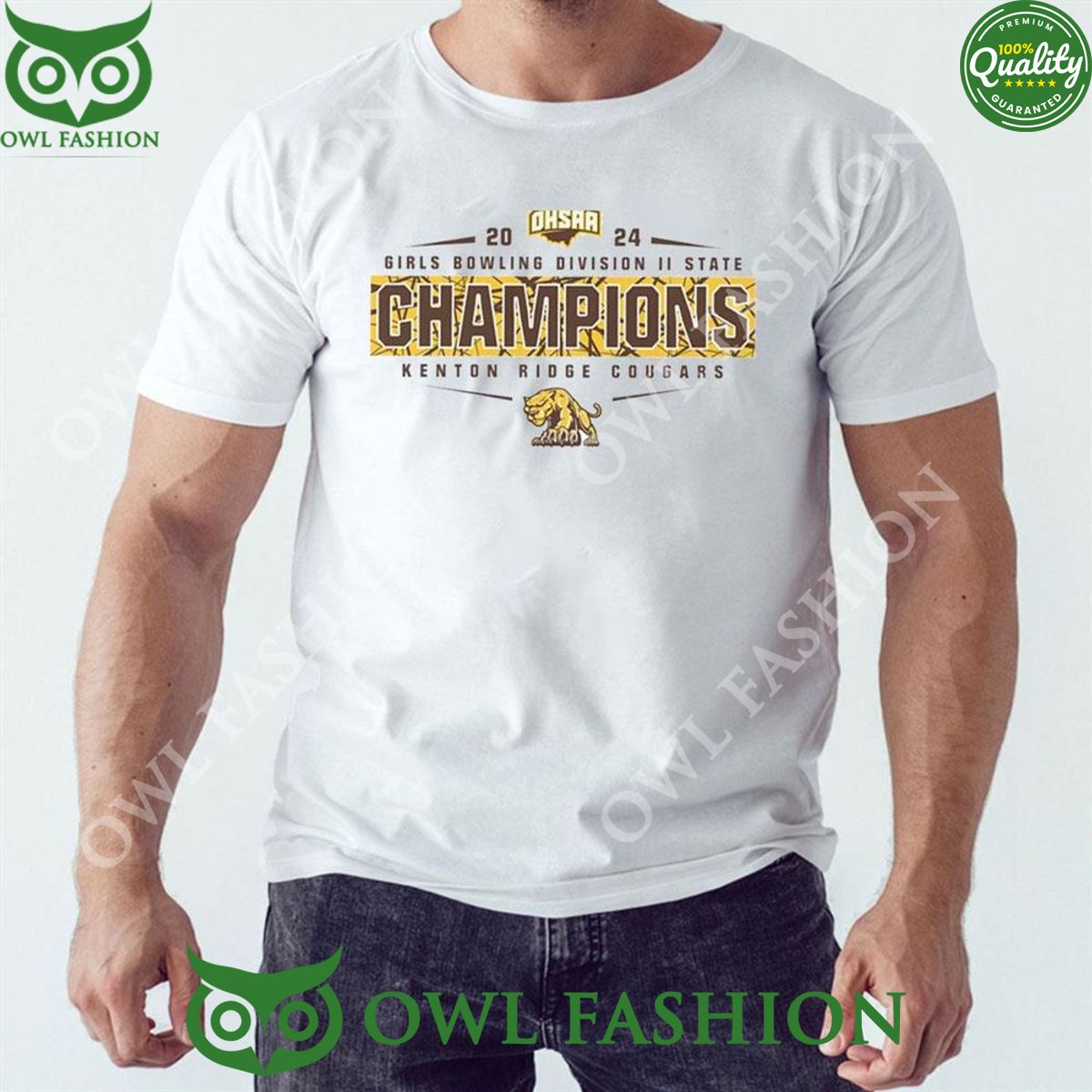 Kenton Ridge Cougars 2024 Ohsaa Girls Bowling - Adult & Kids T-Shirts, Sweatshirts & Hoodies apparel design preview 1