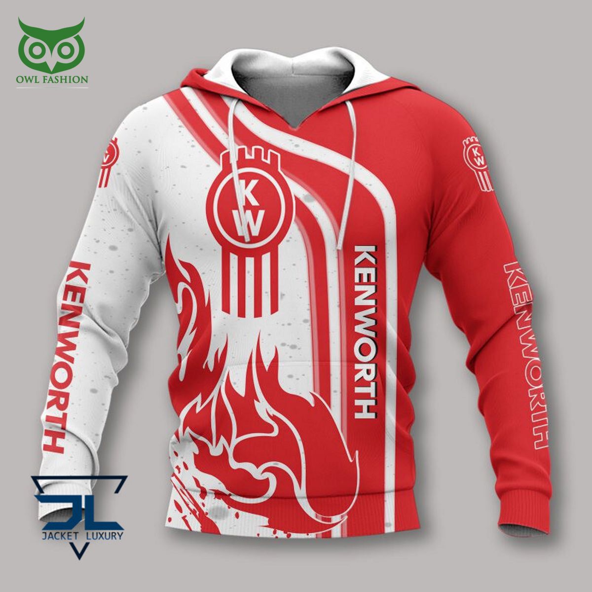 Kenworth Car Motor Brand 3D Polo - Adult & Kids T-Shirts, Sweatshirts & Hoodies apparel design preview 1