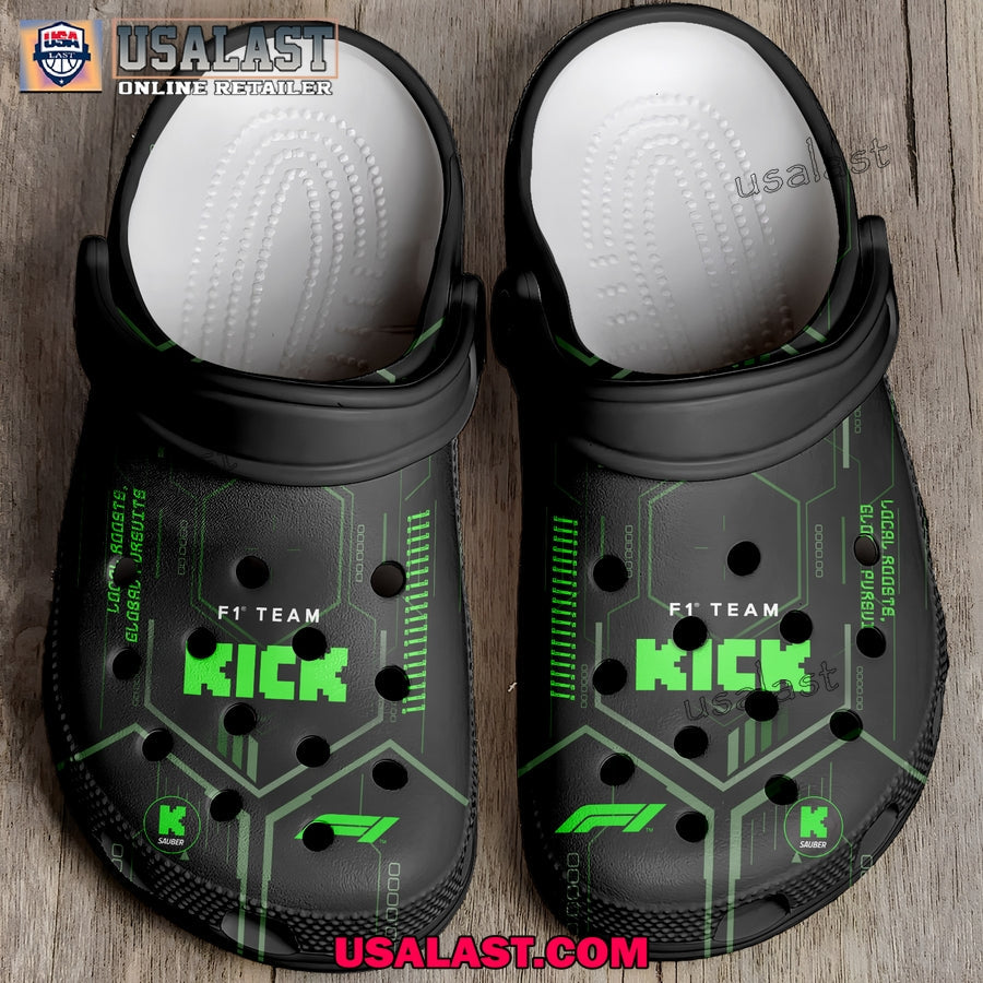 Kick Sauber F1 Team Crocs Clogs Shoes - Adult & Kids T-Shirts, Sweatshirts & Hoodies apparel design preview 1