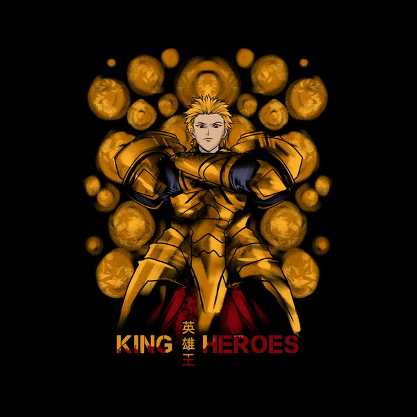 King Of Heroes - Adult & Kids T-Shirts, Sweatshirts & Hoodies apparel design preview 1