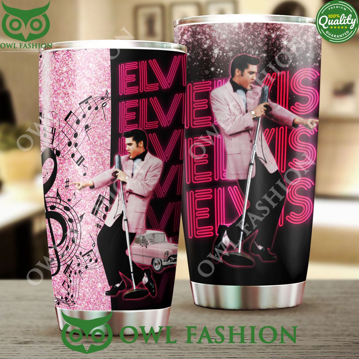 King Of Rock Legend Elvis Presley Tumbler Cup - Adult & Kids T-Shirts, Sweatshirts & Hoodies apparel design preview 1