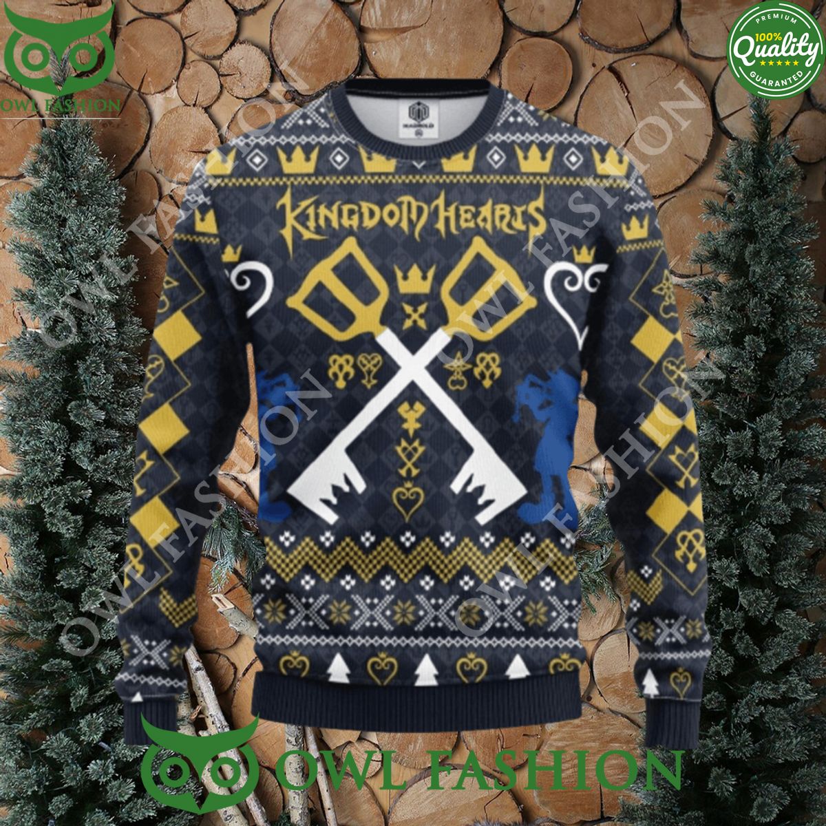 Kingdom Heart Ugly Christmas Sweater 3D Gift - Adult & Kids T-Shirts, Sweatshirts & Hoodies apparel design preview 1