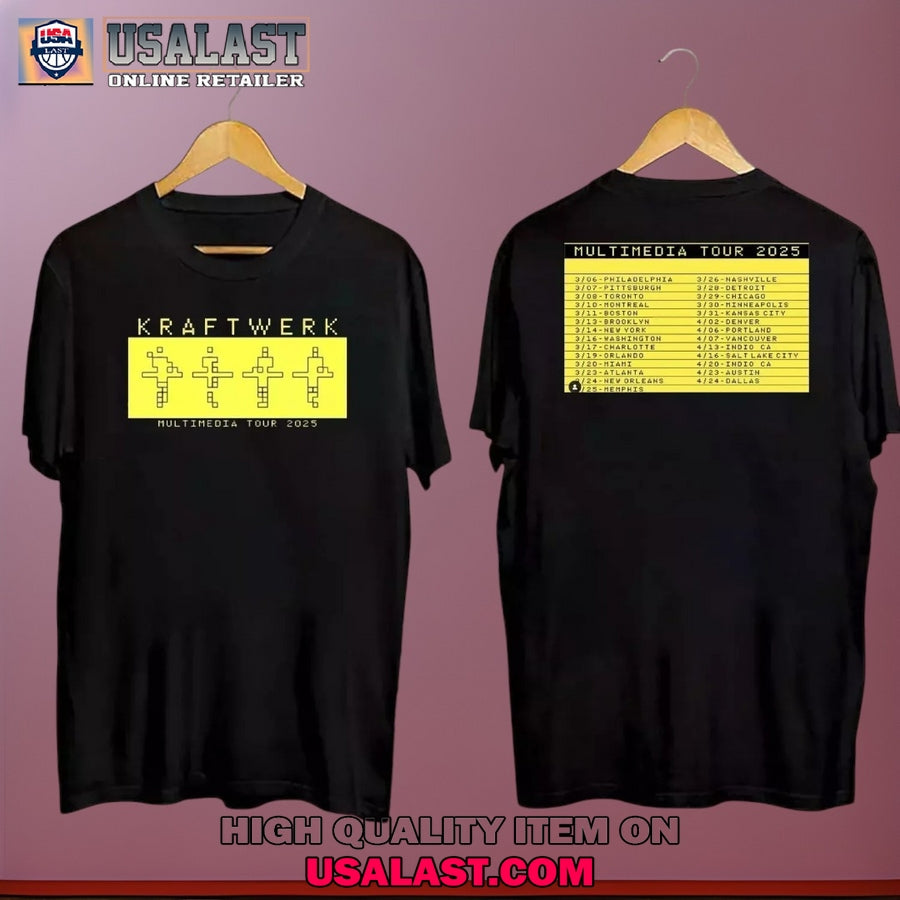 Kraftwerk Multimedia Tour 2025 - Adult & Kids T-Shirts, Sweatshirts & Hoodies apparel design preview 1