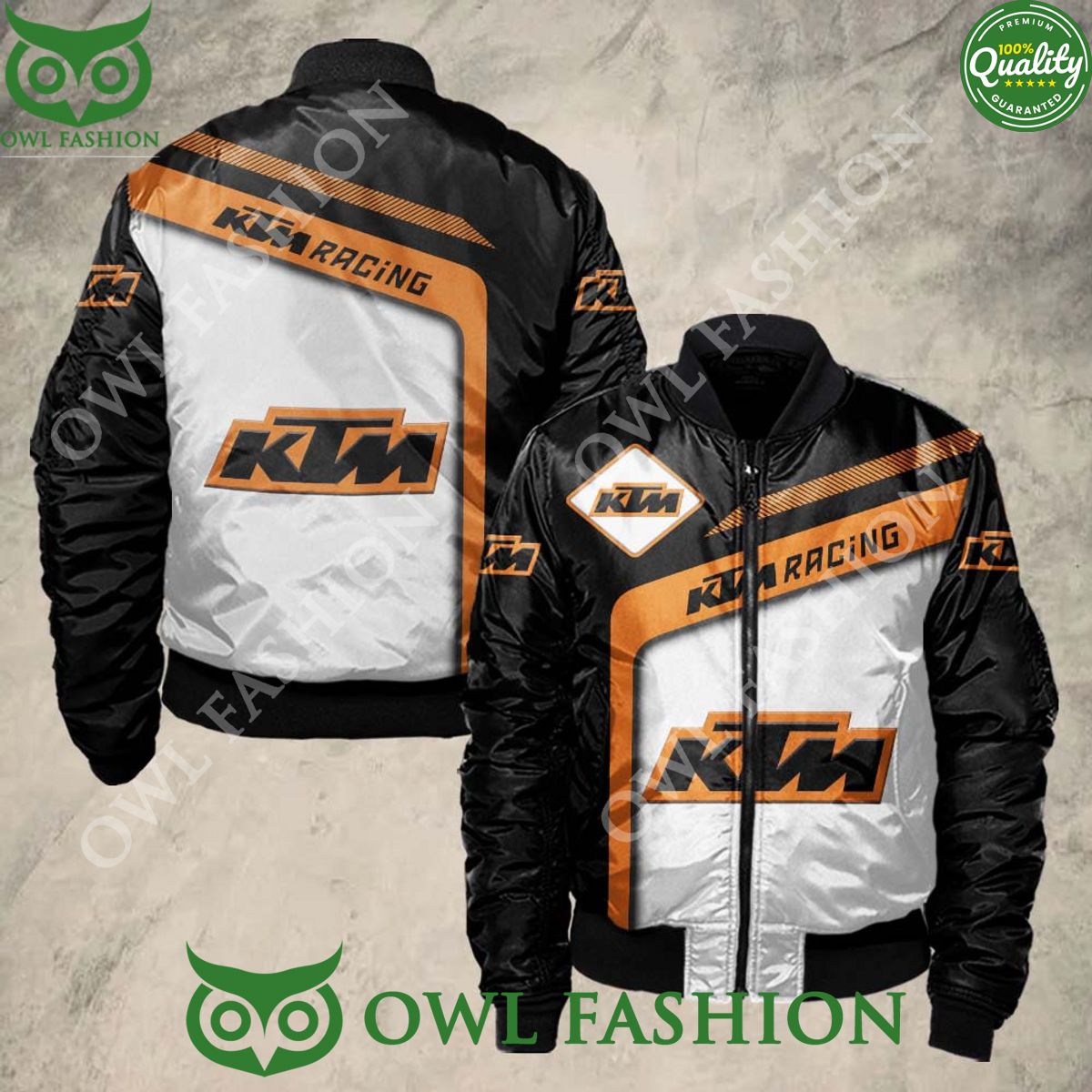 KTM Racing Sport 3D Bomber Jacket - Adult & Kids T-Shirts, Sweatshirts & Hoodies apparel design preview 1