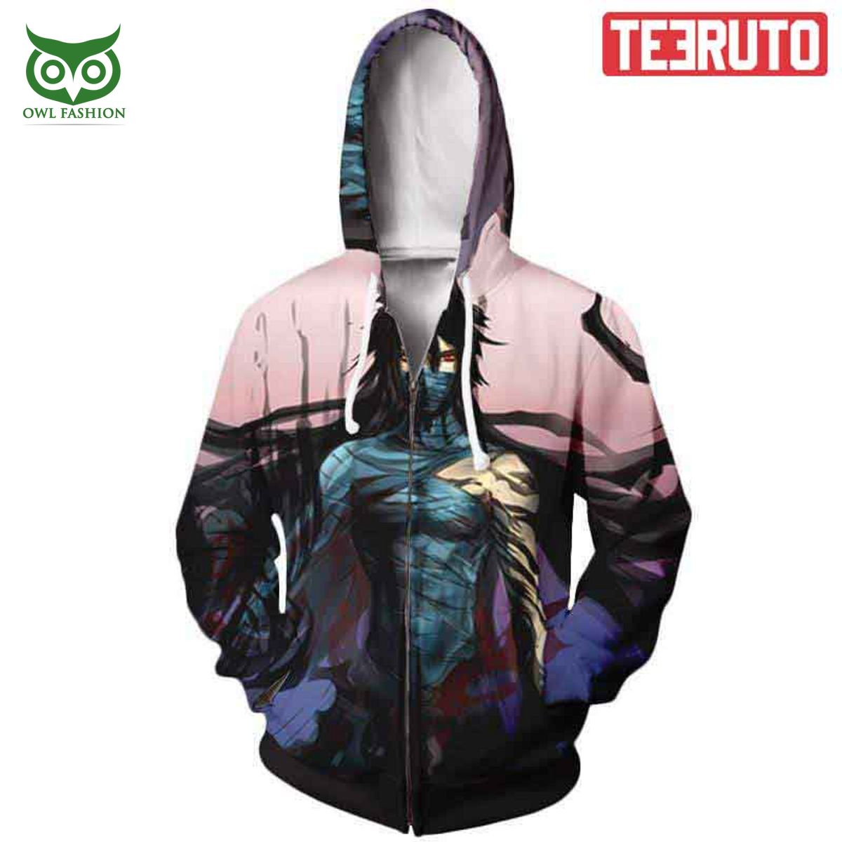 Kurosaki Ichigo Transform Bleach Anime Graphic Zip Up - Adult & Kids T-Shirts, Sweatshirts & Hoodies apparel design preview 1