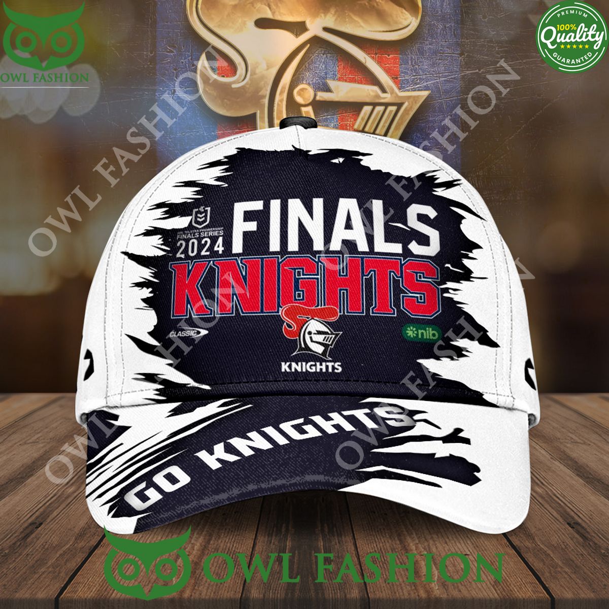 Newcastle Knights Finals 2024 Black and White Classic - Adult & Kids T-Shirts, Sweatshirts & Hoodies apparel design preview 1