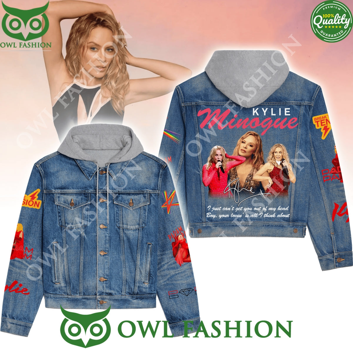 Kylie Minogue Can't Get You Out of My Head Lyrics - Adult & Kids T-Shirts, Sweatshirts & Hoodies apparel design preview 1