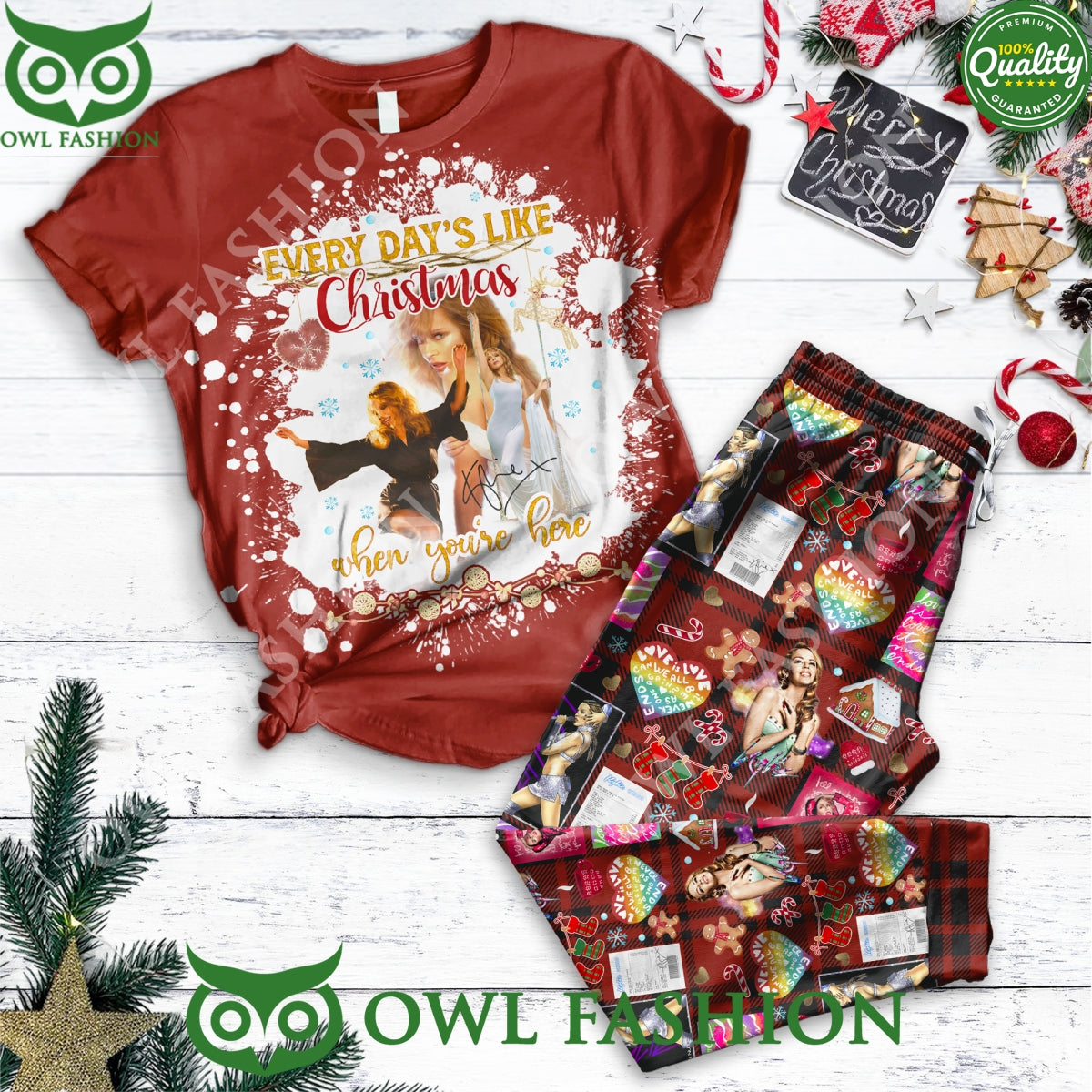 Kylie Minogue Everyday's Like Christmas When You're - Adult & Kids T-Shirts, Sweatshirts & Hoodies apparel design preview 1