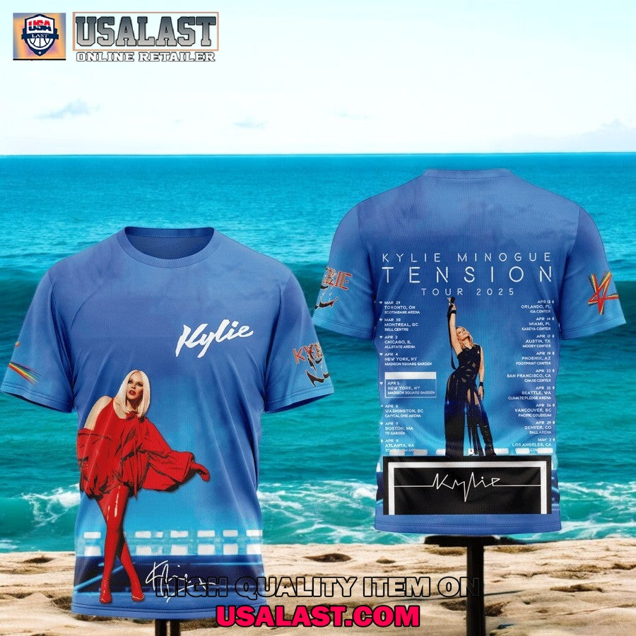 Kylie Minogue Tension Tour 2025 3D Clothing - Adult & Kids T-Shirts, Sweatshirts & Hoodies apparel design preview 1