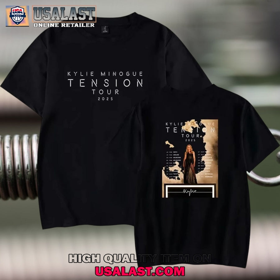 Kylie Minogue Tension Tour 2025 Round Neck - Adult & Kids T-Shirts, Sweatshirts & Hoodies apparel design preview 1