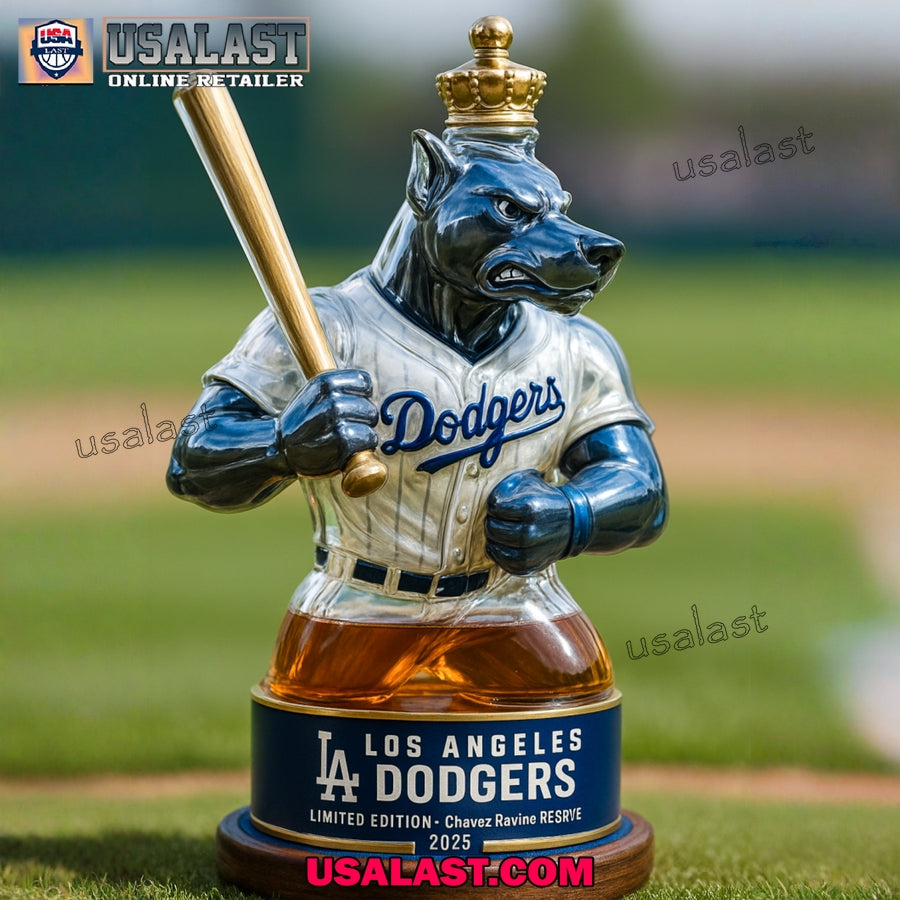 LA Dodgers Baseball Whiskey Decanter - Adult & Kids T-Shirts, Sweatshirts & Hoodies apparel design preview 1