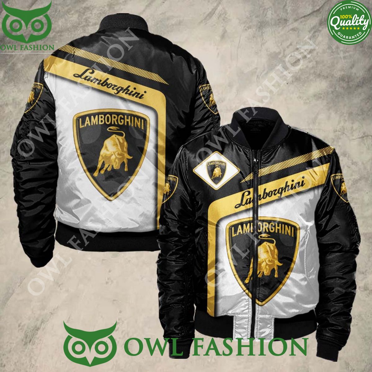 Lamborghini Sport 3D Bomber Jacket - Adult & Kids T-Shirts, Sweatshirts & Hoodies apparel design preview 1