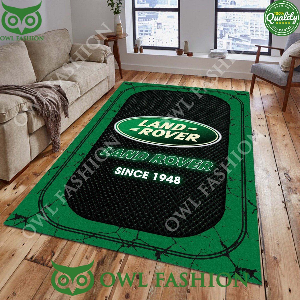 Land Rover 1948 Car Brand Living Room Stone Marble - Adult & Kids T-Shirts, Sweatshirts & Hoodies apparel design preview 1