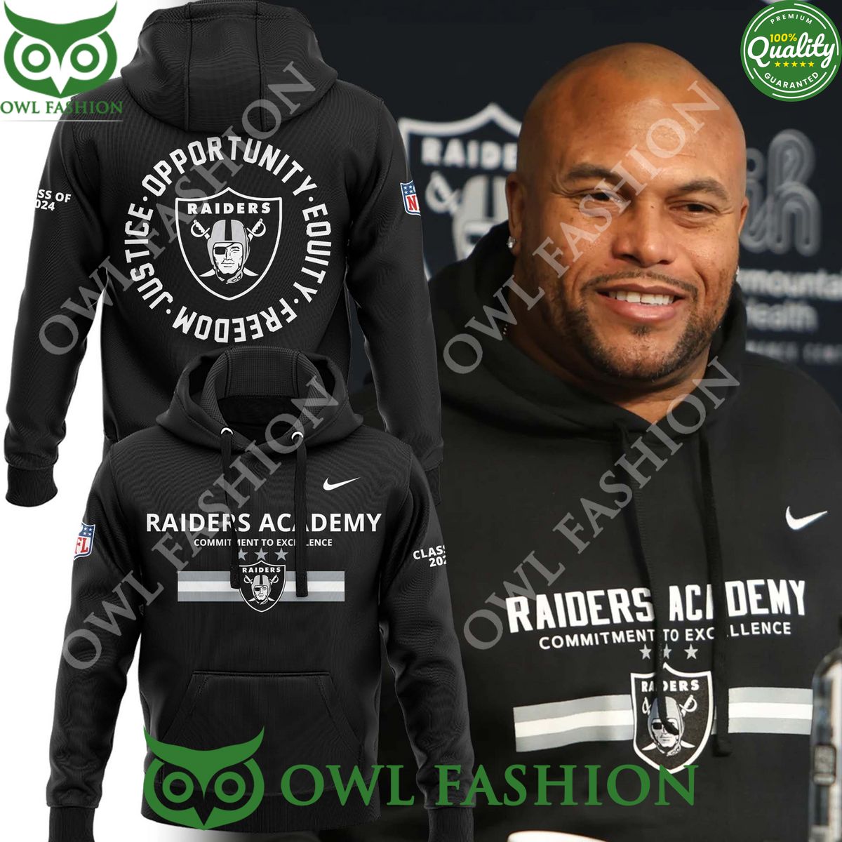 Las Vegas Coach Antonio Pierce Raiders Academy - Adult & Kids T-Shirts, Sweatshirts & Hoodies apparel design preview 1