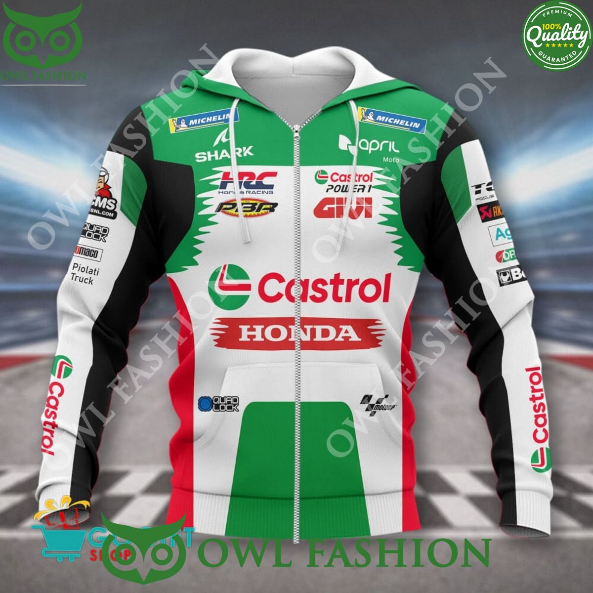 LCR Honda Team 2024 Castrol polo collection - Adult & Kids T-Shirts, Sweatshirts & Hoodies apparel design preview 1