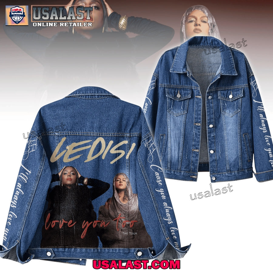 Ledisi Love You Too 2025 Tour Denim Jacket - Adult & Kids T-Shirts, Sweatshirts & Hoodies apparel design preview 1
