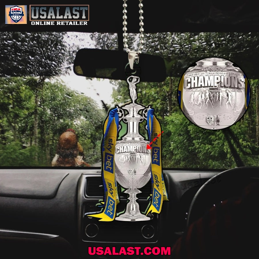 Leeds United 2025 Championship Champions Hanging - Adult & Kids T-Shirts, Sweatshirts & Hoodies apparel design preview 1