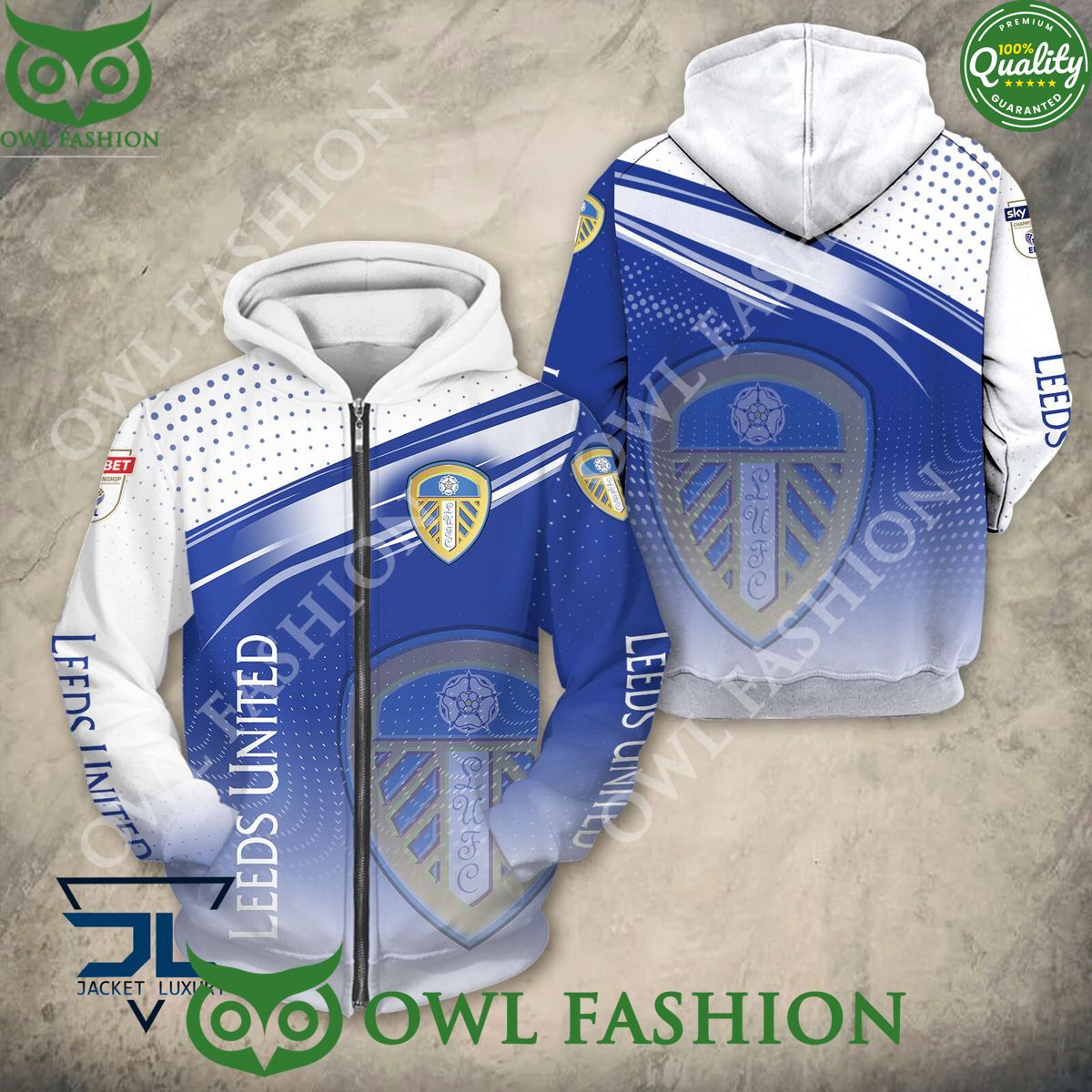 Leeds United F.C Football Club Logo 2024 - Adult & Kids T-Shirts, Sweatshirts & Hoodies apparel design preview 1