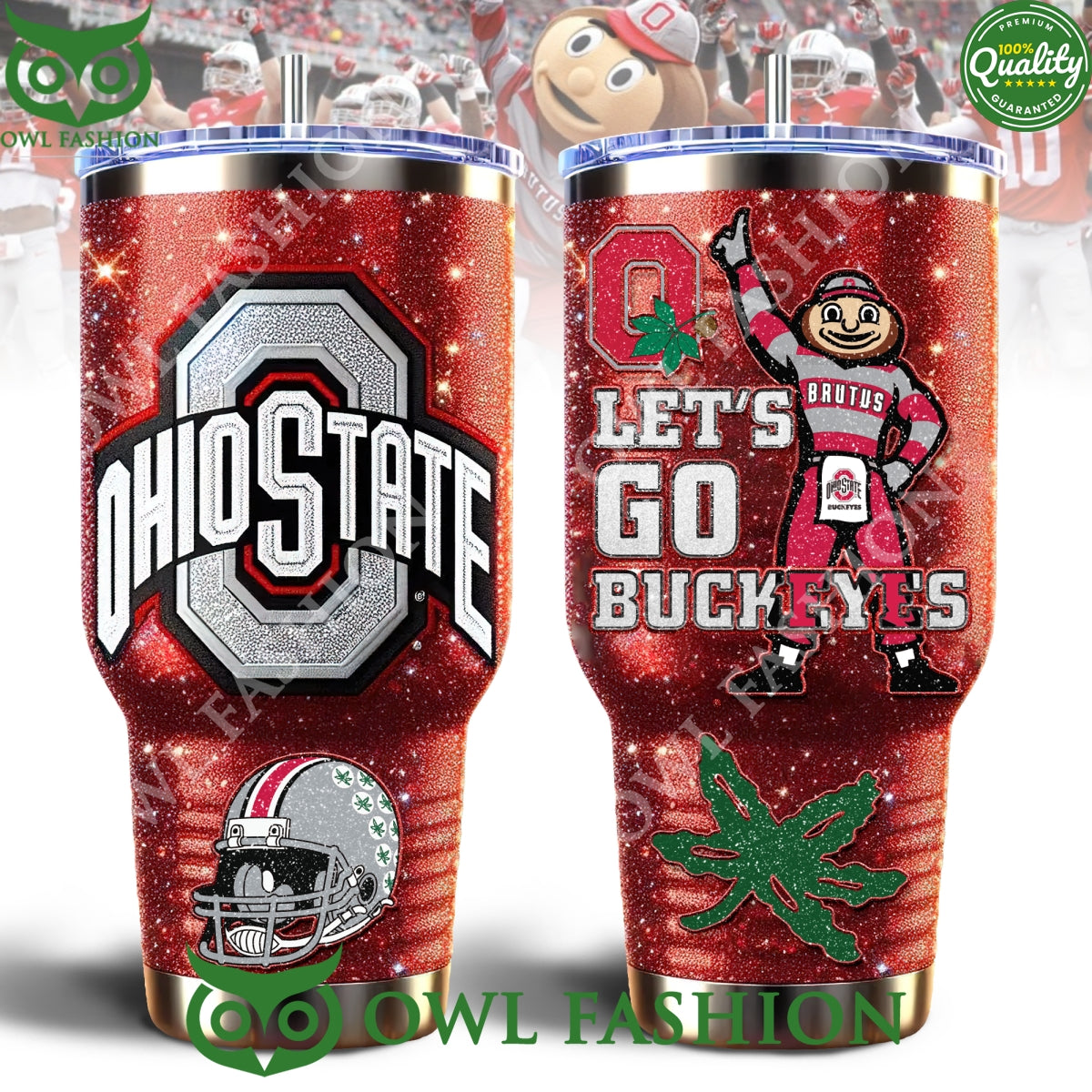Lets go Buckeyes Ohiostate Football Xmas Tumbler - Adult & Kids T-Shirts, Sweatshirts & Hoodies apparel design preview 1