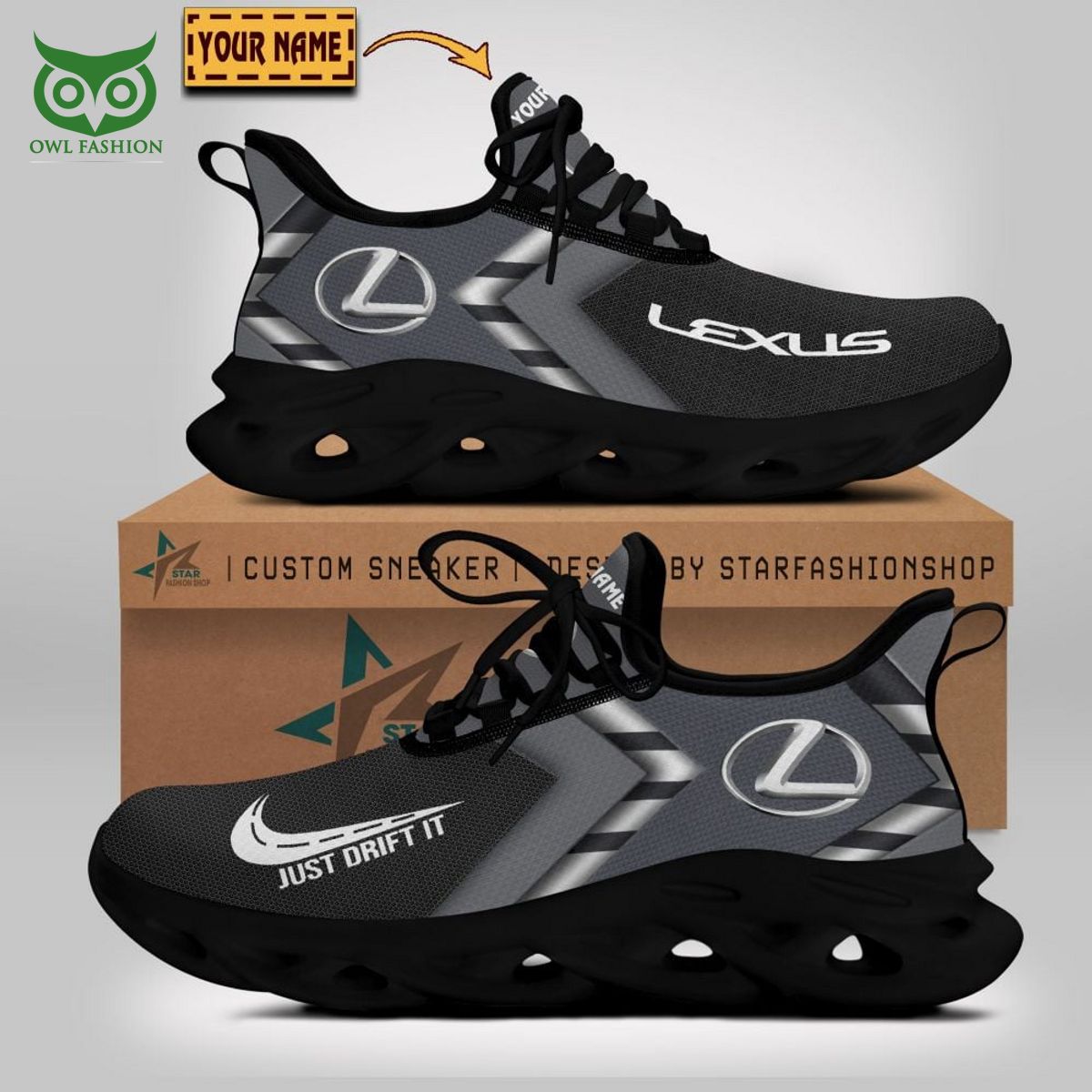 Lexus Famous Motor Brand Customized Max Soul Shoes - Adult & Kids T-Shirts, Sweatshirts & Hoodies apparel design preview 1