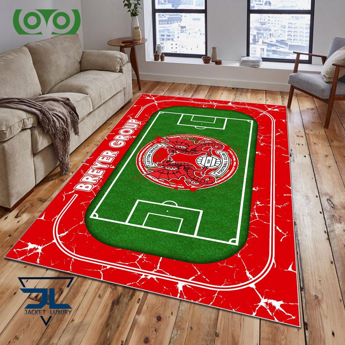 Leyton Orient EFL Championship Carpet Rug - Adult & Kids T-Shirts, Sweatshirts & Hoodies apparel design preview 1
