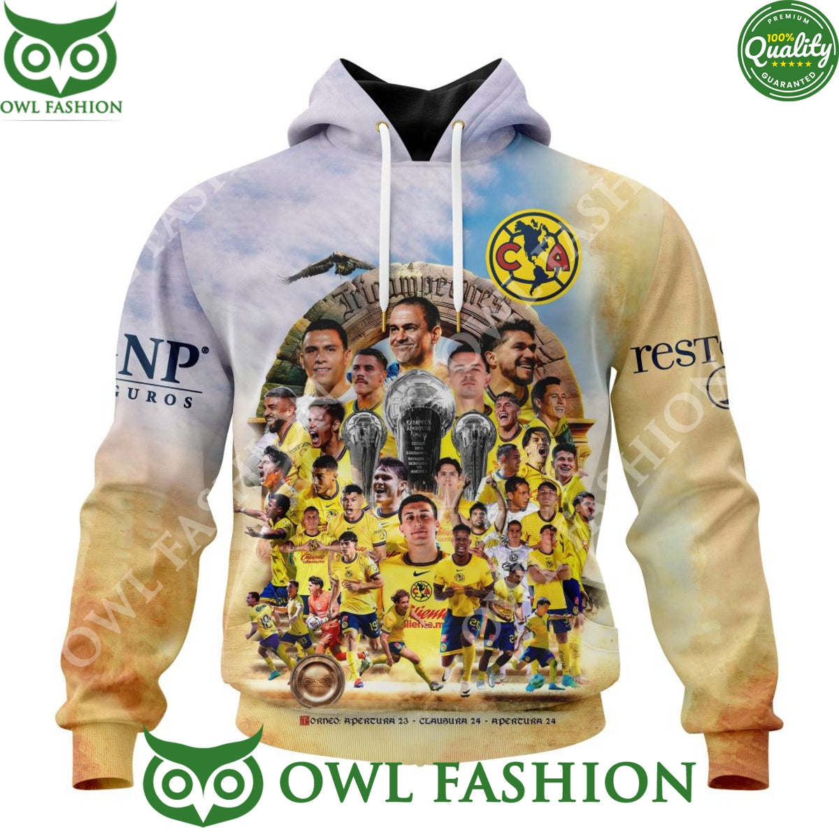 LIGA MX Club America Special Tricampeones Custom name - Adult & Kids T-Shirts, Sweatshirts & Hoodies apparel design preview 1