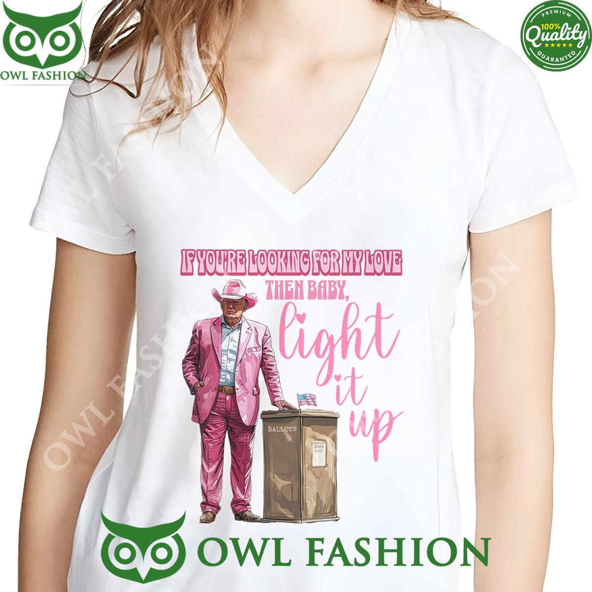 Light It Up Trump pink you re looking for my love - Adult & Kids T-Shirts, Sweatshirts & Hoodies apparel design preview 1