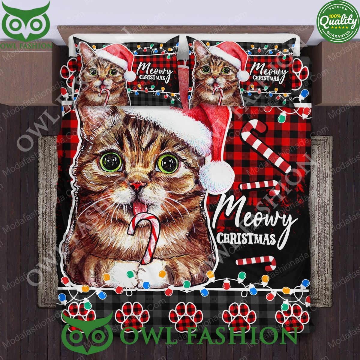 Lil Bub Cat Santa Christmas Limited Bedding Set - Adult & Kids T-Shirts, Sweatshirts & Hoodies apparel design preview 1