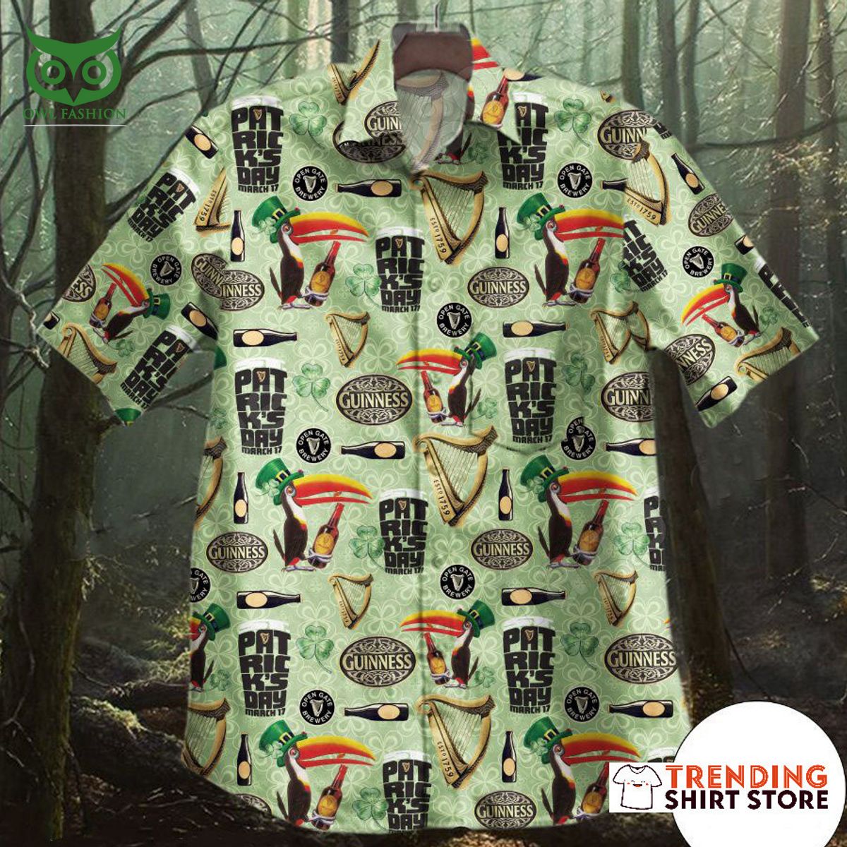 Limited Beer Guinness Hawaiian Saint Patrick's Day - Adult & Kids T-Shirts, Sweatshirts & Hoodies apparel design preview 1