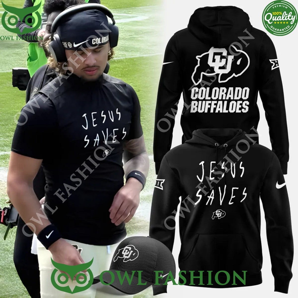 Limited Colorado Football x Jesus Saves - Adult & Kids T-Shirts, Sweatshirts & Hoodies apparel design preview 1