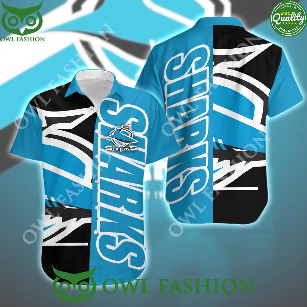 Limited Edition Cronulla Sutherland Sharks NRL Party - Adult & Kids T-Shirts, Sweatshirts & Hoodies apparel design preview 1
