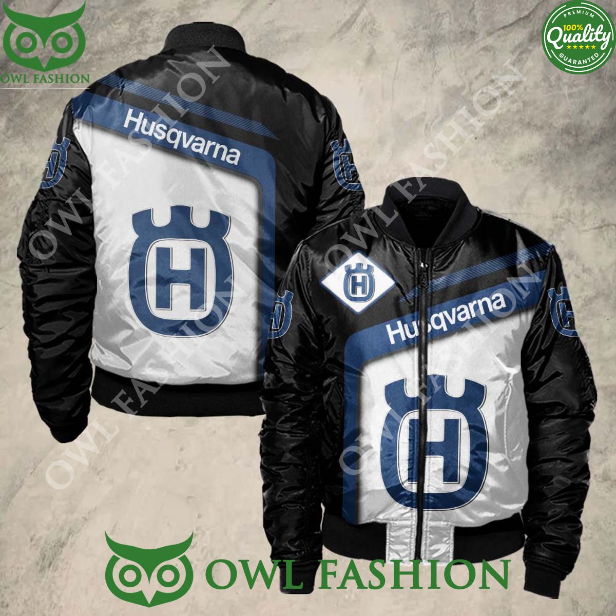 Limited Husqvarna Logo Brand 3D Bomber Jacket - Adult & Kids T-Shirts, Sweatshirts & Hoodies apparel design preview 1