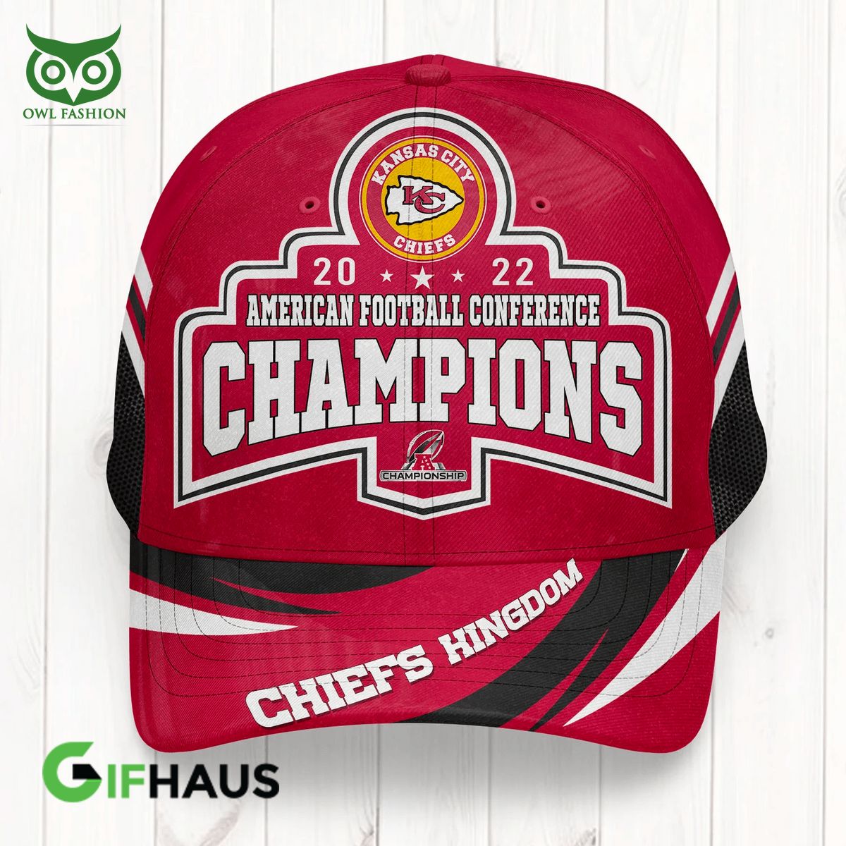 Limited Kansas City Chiefs Kingdom 3D Classic Cap - Adult & Kids T-Shirts, Sweatshirts & Hoodies apparel design preview 1