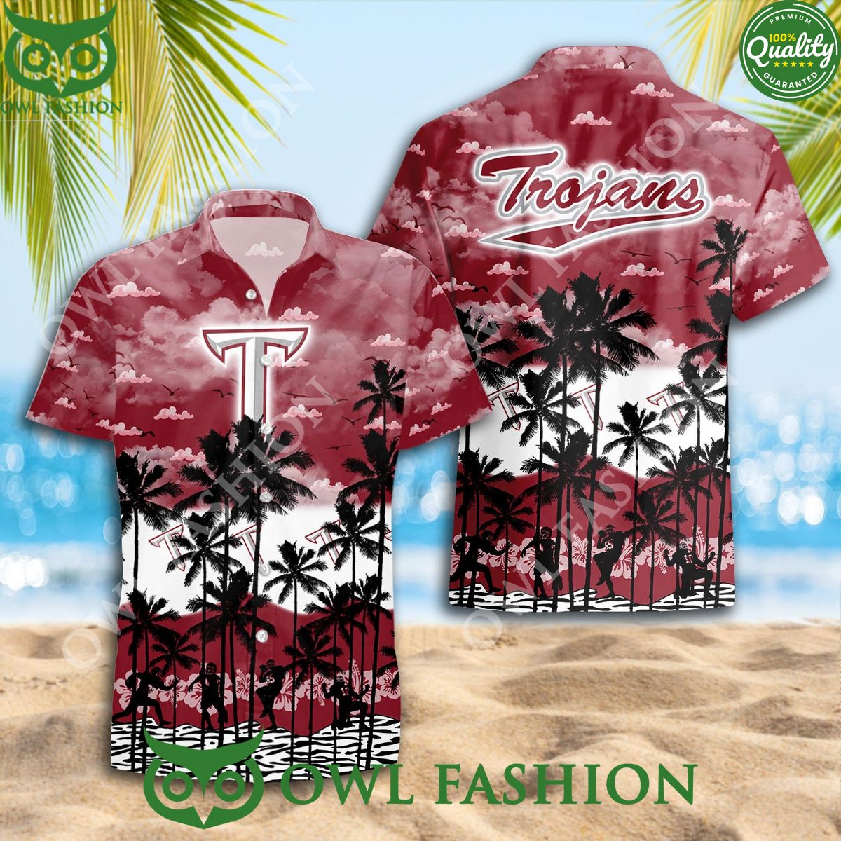 Limited version Troy Trojans Hawaiian Trending Summer - Adult & Kids T-Shirts, Sweatshirts & Hoodies apparel design preview 1