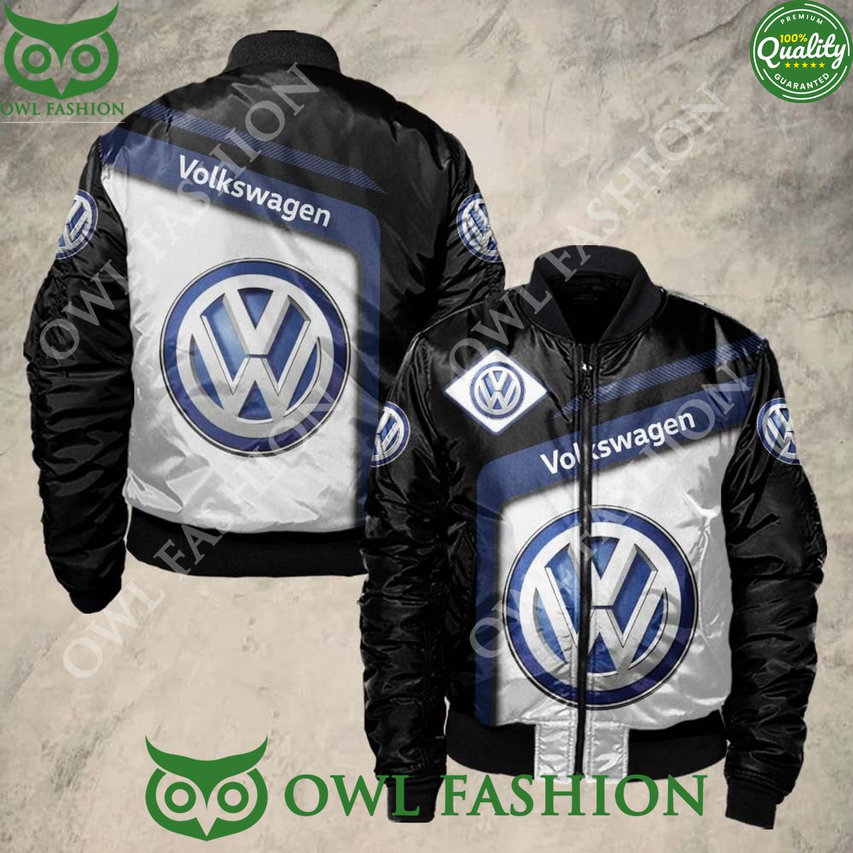 Limited Volkswagen Logo Brand 3D Bomber Jacket - Adult & Kids T-Shirts, Sweatshirts & Hoodies apparel design preview 1